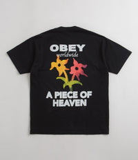 Obey A Piece Of Heaven T-Shirt in Black