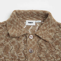 Obey Andre Polo Short Sleeve Sweatshirt - Toffee Brown thumbnail
