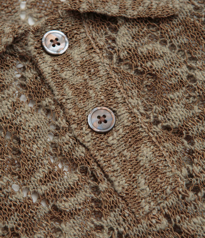 Obey Andre Polo Short Sleeve Sweatshirt - Toffee Brown