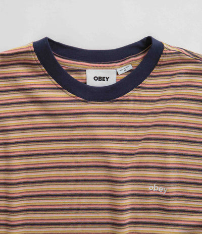 Obey Bigwig Adams T-Shirt - Academy Navy Multi