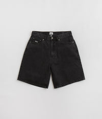 Obey Bigwig Baggy Denim Shorts in Faded Black