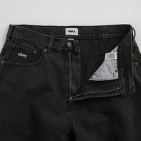 Obey Bigwig Baggy Jeans - Faded Black thumbnail