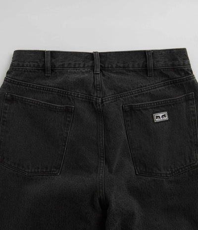 Obey Bigwig Baggy Jeans - Faded Black