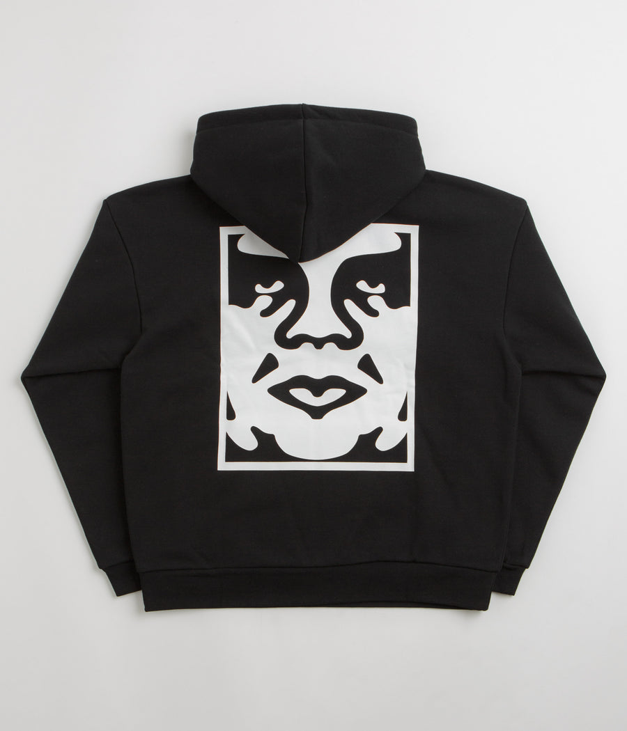 Obey Bold Icon Extra Heavy Hoodie in Black
