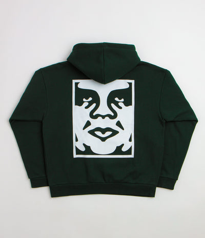 Obey Bold Icon Extra Heavy Hoodie - Green Gables