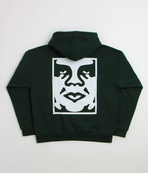 Obey Bold Icon Extra Heavy Hoodie - Green Gables