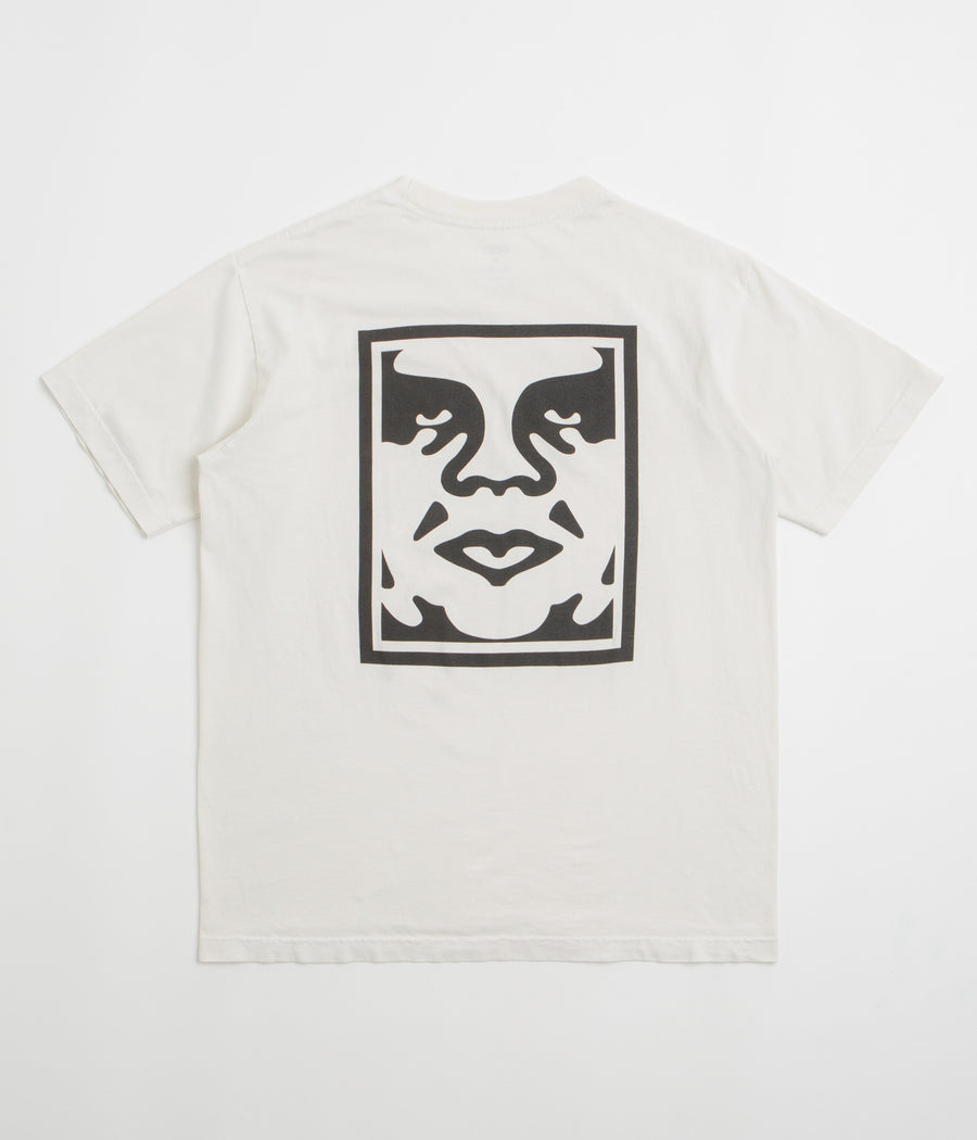 Obey Bold Icon Face T-Shirt in Pigment Chalk