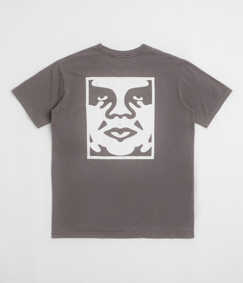 Obey Bold Icon Face T-Shirt - Pigment Dusty Black