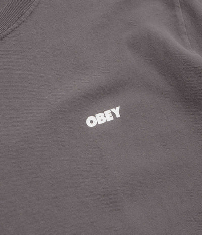 Obey Bold Icon Face T-Shirt - Pigment Dusty Black