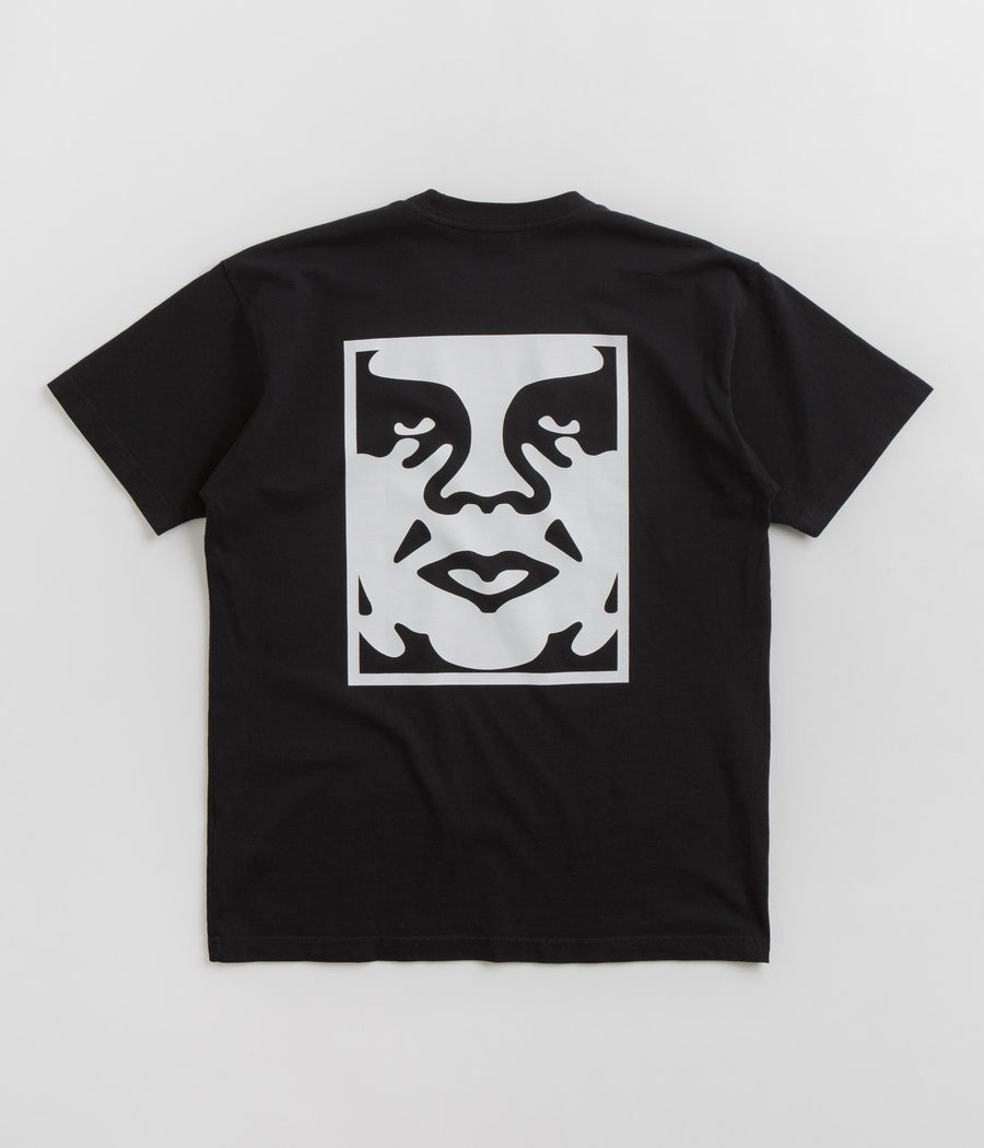 Obey Bold Ripped Icon T-Shirt - Jet Black