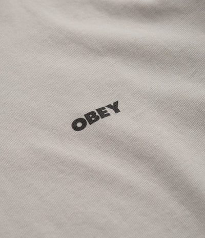 Obey Bold Icon Heavyweight T-Shirt - Silver Grey