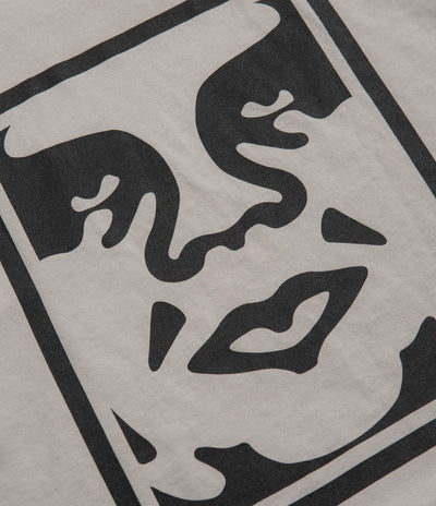 Obey Bold Icon Heavyweight T-Shirt - Silver Grey