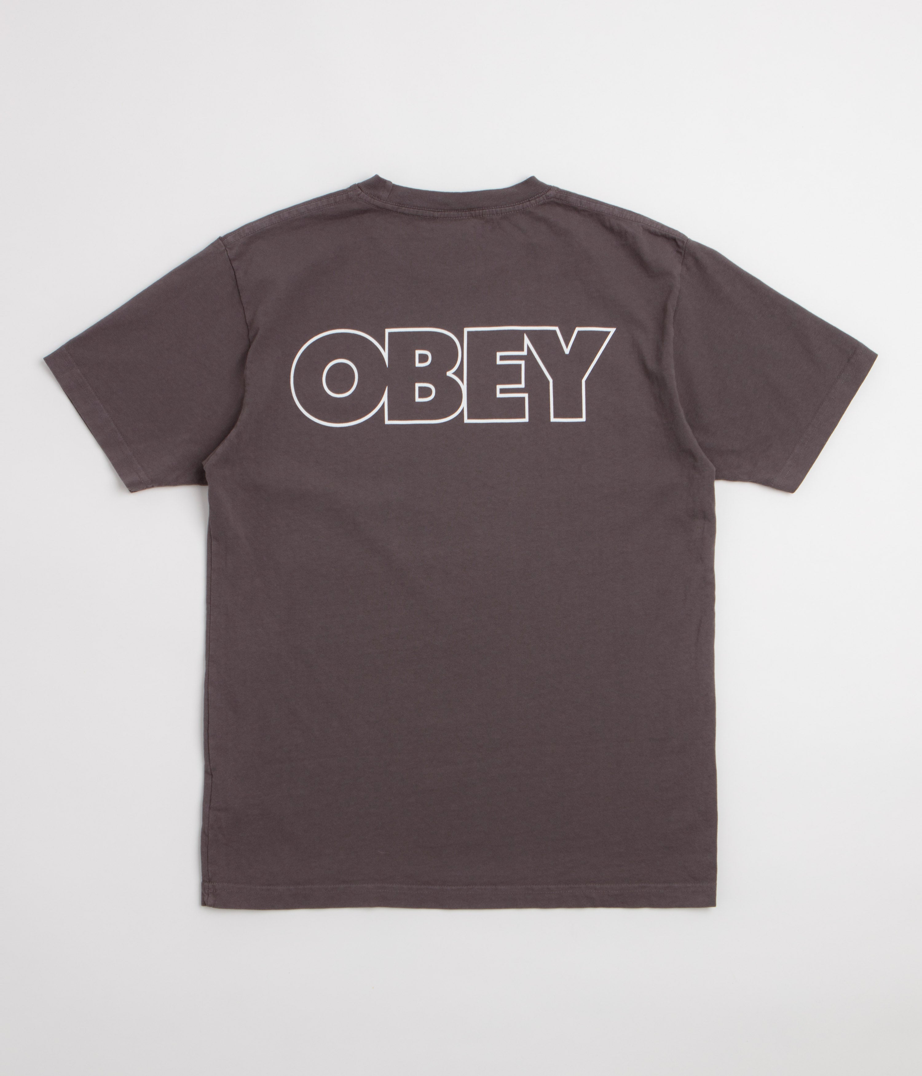 Obey Bold Outline T-Shirt in Pigment Dusty Black