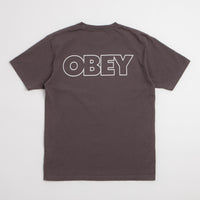 Obey Bold Outline T-Shirt in Pigment Dusty Black thumbnail