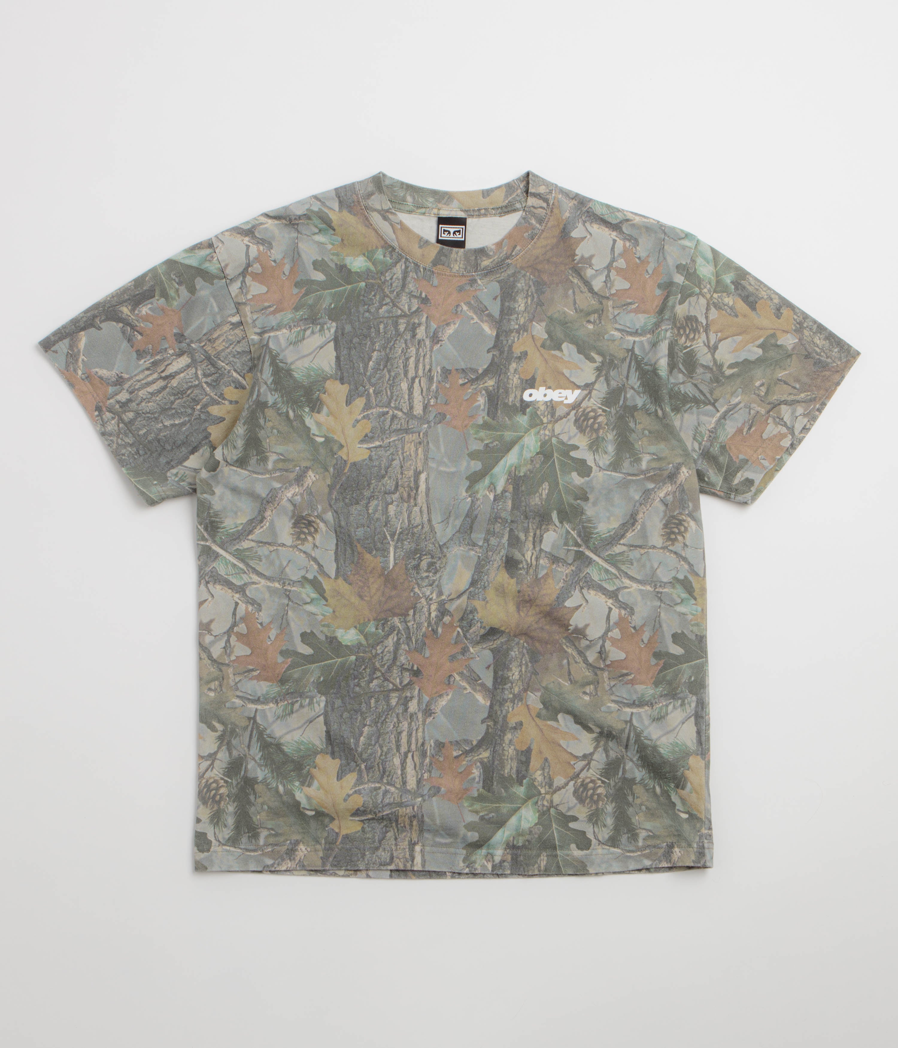 Obey Bounce T-Shirt in Leaf Camo