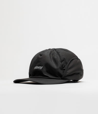 Obey Cache Earflap Cap - Black