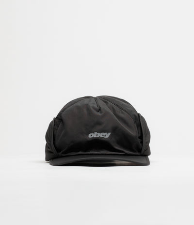 Obey Cache Earflap Cap - Black