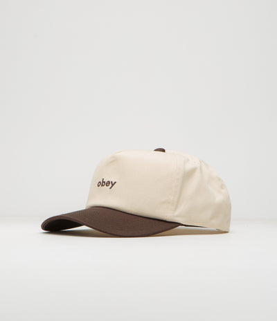Obey Case 5 Panel Cap in Java Brown Multi