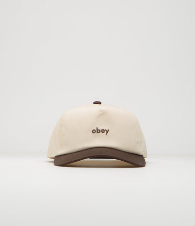 Obey Case 5 Panel Cap in Java Brown Multi