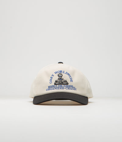 Obey Chaos Cap in Cream Multi