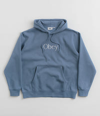 Obey Choir Hoodie in Coronet Blue