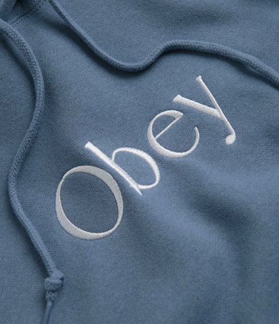 Obey Choir Hoodie in Coronet Blue