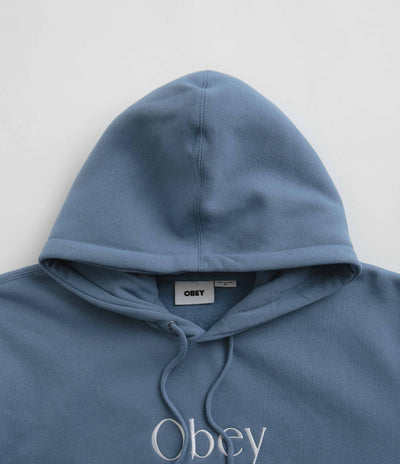 Obey Choir Hoodie in Coronet Blue
