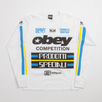 Obey Competition Long Sleeve T-Shirt in White thumbnail