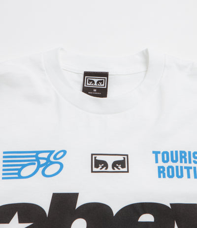 Obey Competition Long Sleeve T-Shirt in White