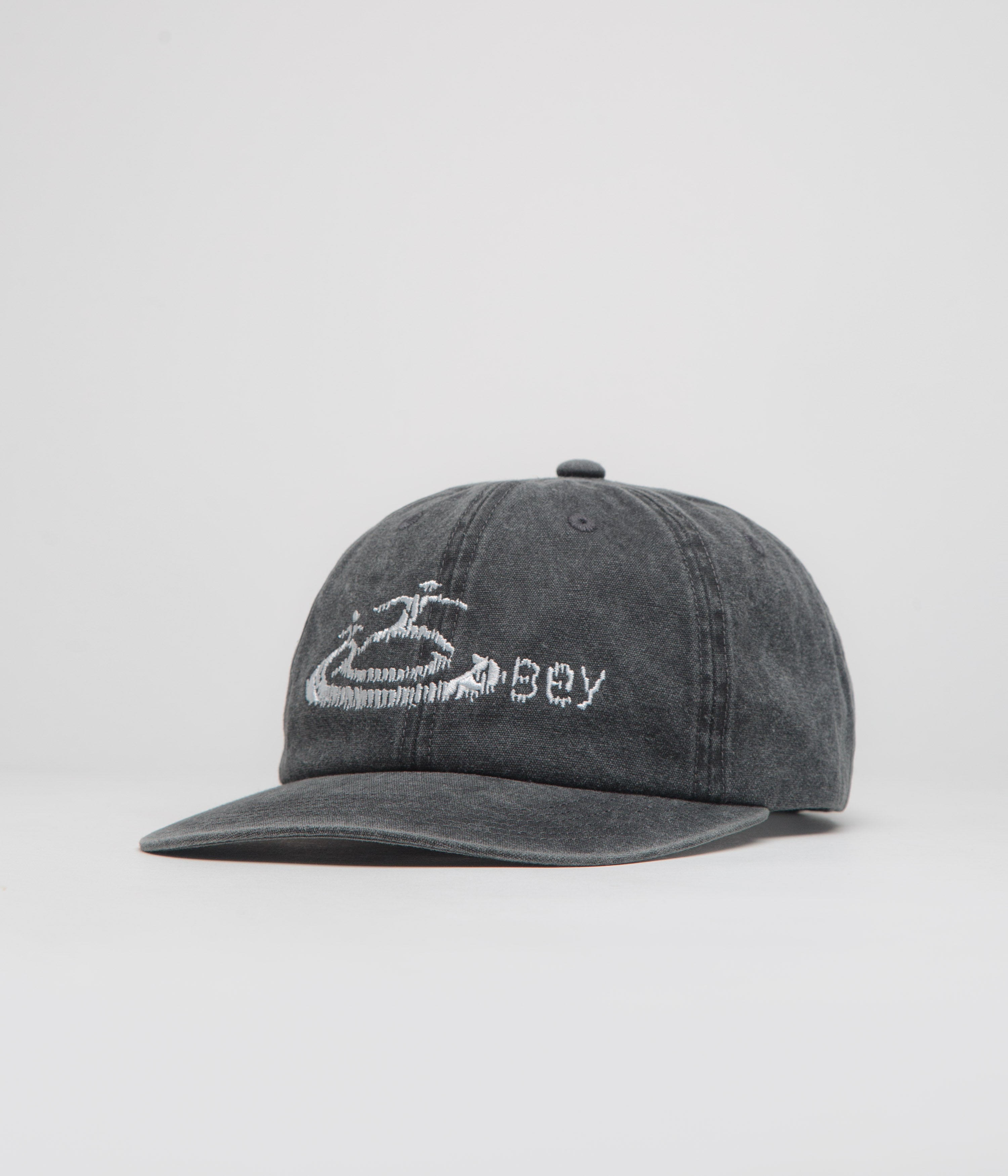 Obey Corp Cap in Pigment Black