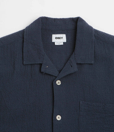 Obey Curtis Short Sleeve Shirt - Navy
