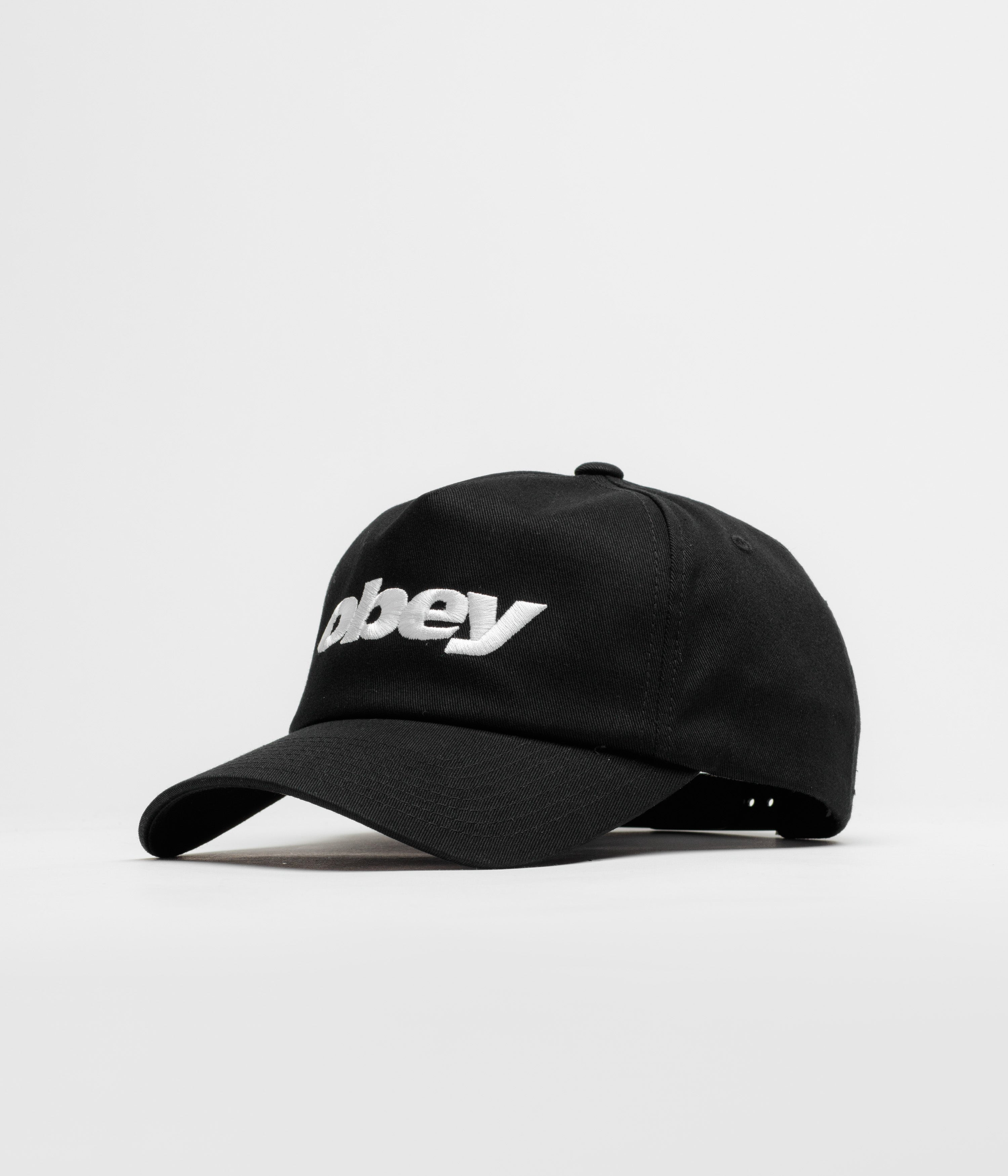 Obey Delta 5 Panel Cap in Black