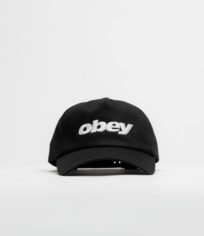 Obey Delta 5 Panel Cap in Black