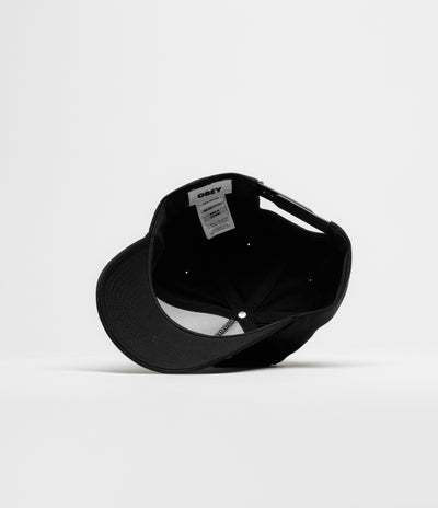 Obey Delta 5 Panel Cap in Black