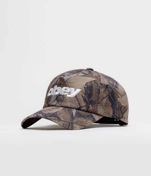 Obey Delta 5 Panel Cap - Fence Camo Multi