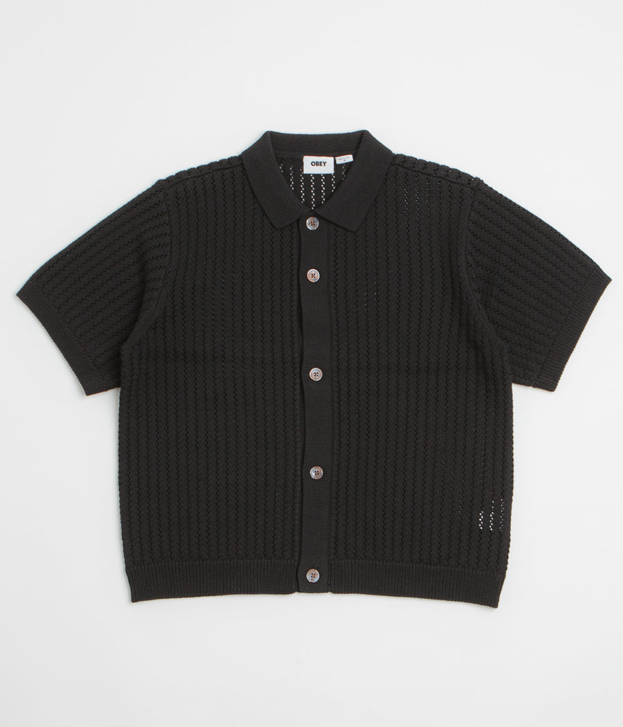 Obey Dez Sweater Short Sleeve Shirt in Digital Back