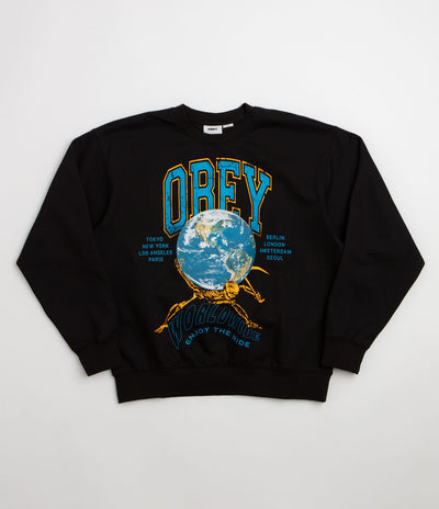 Obey Enjoy The Ride Crewneck Sweatshirt - Black