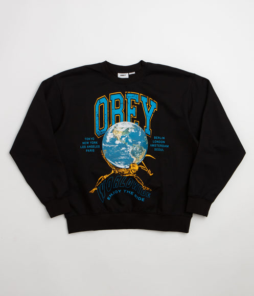 Obey Enjoy The Ride Crewneck Sweatshirt - Black