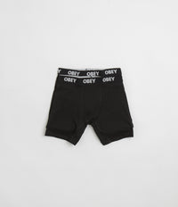 Obey Established Work Boxers (2 Pack) in Black