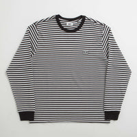 Obey Established Works Eyes Stripe Long Sleeve T-Shirt - Black Multi thumbnail