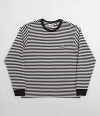 Obey Established Works Eyes Stripe Long Sleeve T-Shirt in Black Multi