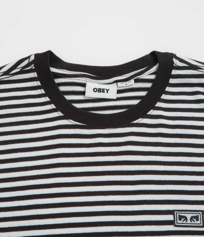 Obey Established Works Eyes Stripe Long Sleeve T-Shirt - Black Multi
