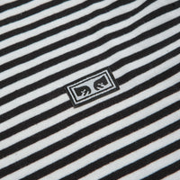 Obey Established Works Eyes Stripe Long Sleeve T-Shirt - Black Multi thumbnail