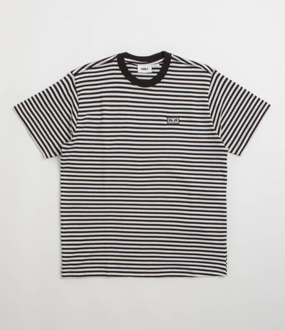 Obey Established Works Eyes Stripe T-Shirt in Black