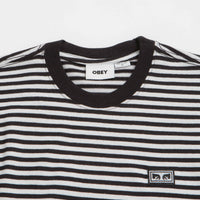 Obey Established Works Eyes Stripe T-Shirt in Black thumbnail