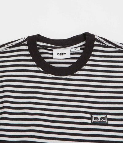 Obey Established Works Eyes Stripe T-Shirt in Black