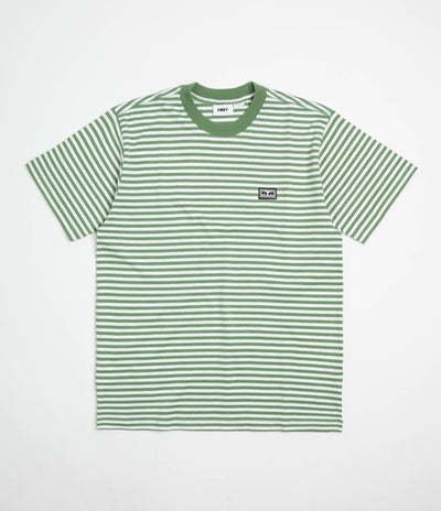 Obey Established Works Eyes Stripe T-Shirt - Jade
