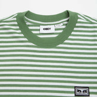 Obey Established Works Eyes Stripe T-Shirt - Jade thumbnail