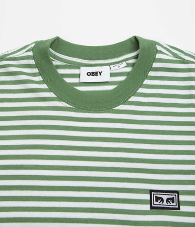 Obey Established Works Eyes Stripe T-Shirt - Jade