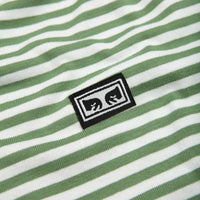 Obey Established Works Eyes Stripe T-Shirt - Jade thumbnail